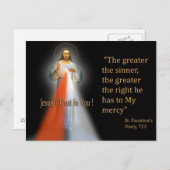 Carte Postale La Miséricorde Divine (Devant / Derrière)