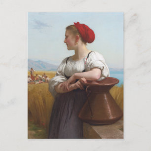 Carte Postale La moissonneuse de Bouguereau