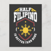 Carte Postale La moitié des Philippins vaut mieux qu'aucun - Phi (Devant)
