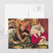 Carte Postale La monnaie et sa femme, 1539 (Devant / Derrière)