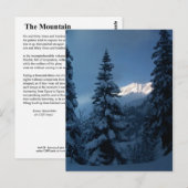 CARTE POSTALE LA MONTAGNE (Devant / Derrière)