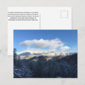 Carte Postale La montagne de Cove en hiver (Devant / Derrière)