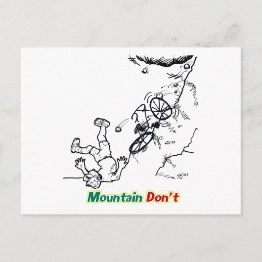 Carte Postale La montagne ne fait pas (Devant)