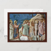 Carte Postale La Montée De Lazare Par Giotto Di Bondone (Devant / Derrière)