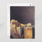 Carte Postale La mort de Marat (Devant / Derrière)