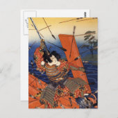 Carte Postale La mort de Nitta Yoshioki au ferry de Yaguchi (Devant / Derrière)