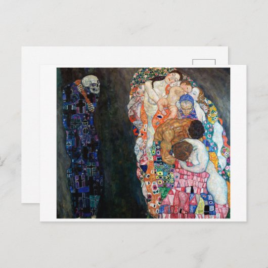 Carte Postale La mort et la vie | Gustav Klimt | (Devant / Derrière)