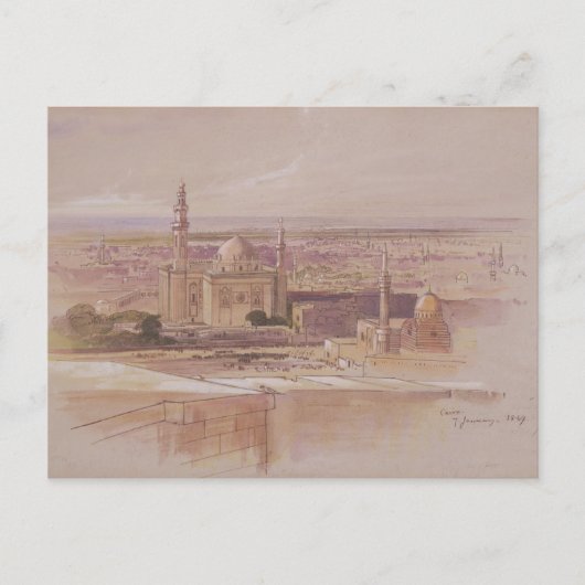 Carte Postale La mosquée Agra, Le Caire, 1849 (Devant)