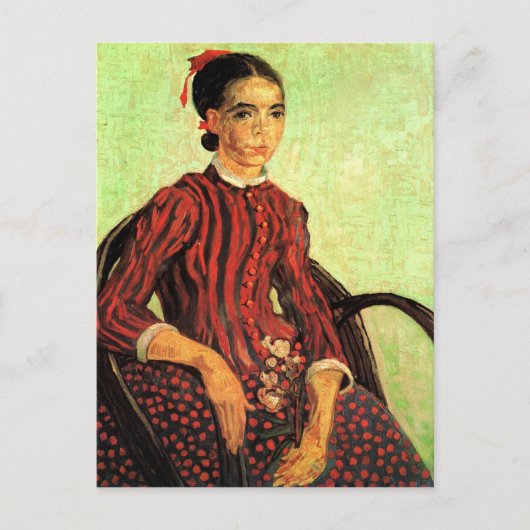 Carte Postale La Mousme, assis par Vincent van Gogh (Devant)