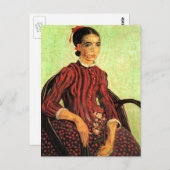 Carte Postale La Mousme, assis par Vincent van Gogh (Devant / Derrière)