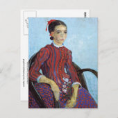 Carte Postale La Mousmé, Assis, Vincent Van Gogh (Devant / Derrière)