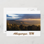 Carte Postale La mousson sur Albuquerque (Devant / Derrière)