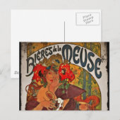 Carte Postale La Muse de la bière (Devant / Derrière)