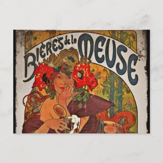 Carte Postale La Muse de la bière (Devant)