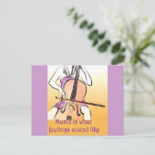 Carte Postale La musique, c'est ce que ressentent les sentiments (Debout devant)