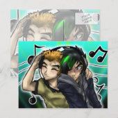 Carte Postale La musique dans ma vie (Devant / Derrière)