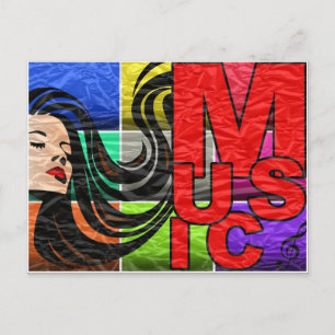 Carte Postale La musique est ma vie