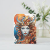 Carte Postale la mystérieuse femme (Debout devant)