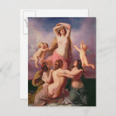 Carte Postale La naissance de Vénus, 1846 (Devant / Derrière)