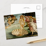 Carte Postale La naissance de Vénus | Botticelli<br><div class="desc">La naissance de Vénus par l'artiste de la Renaissance italienne Sandro Botticelli (1445 - 1510). Le tableau original de Botticelli est une tempête sur le panneau représentant la déesse Vénus émergeant de la mer comme une femme pleinement cultivée. Utilisez les outils de conception pour ajouter du texte personnalisé ou personnaliser...</div>