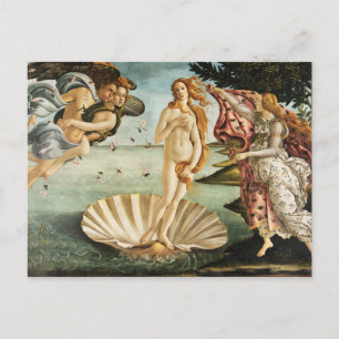 Carte Postale La Naissance de Vénus de Sandro Botticelli (1485)