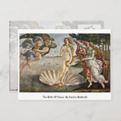 Carte Postale La Naissance De Vénus. Par Sandro Botticelli (Devant / Derrière)