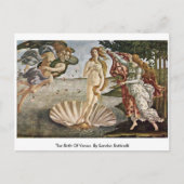Carte Postale La Naissance De Vénus. Par Sandro Botticelli (Devant)