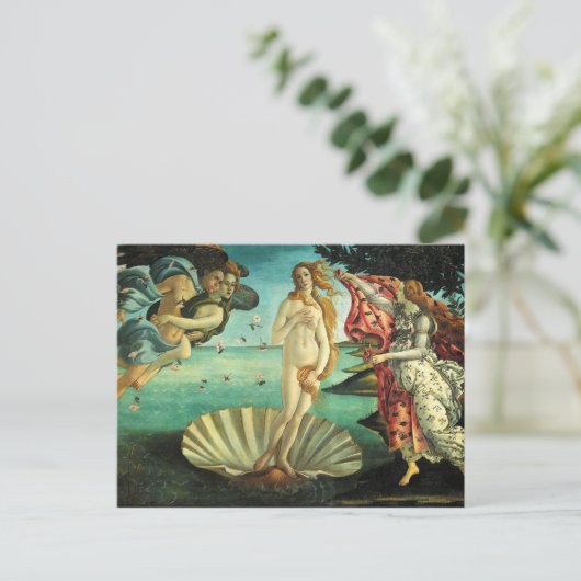 Carte Postale La naissance de Vénus par Sandro Botticelli (Debout devant)