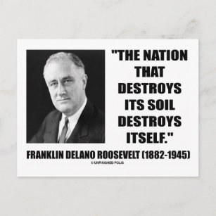 Carte Postale La Nation De Franklin Delano Roosevelt Détruit Son