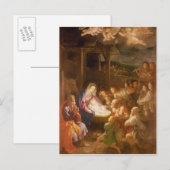 Carte Postale La Nativité à la Nuit, 1640 (Devant / Derrière)