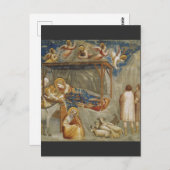 Carte Postale La Nativité de Jésus Christ par Giotto (Devant / Derrière)