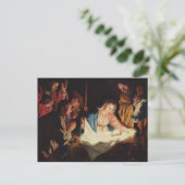 Carte Postale La Nativité de Jésus - Gerard van Honthorst (Debout devant)
