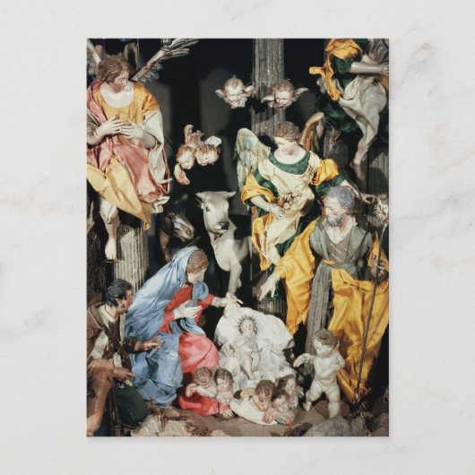 Carte Postale La Nativité, réalisée à Naples (Devant)