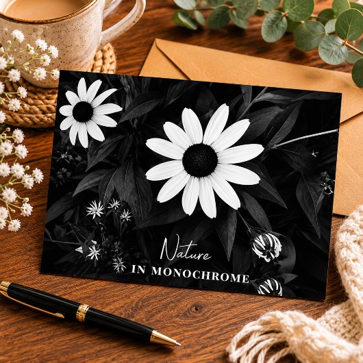 Carte Postale La nature en monochrome