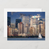 Carte Postale La navigation sur la rivière Hudson à New York (Devant / Derrière)