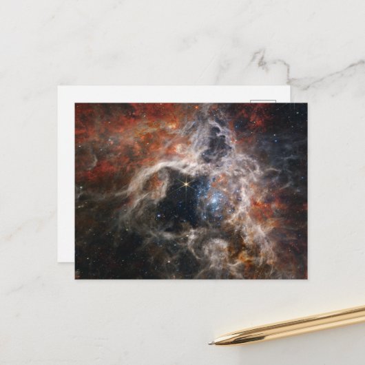 Carte Postale La Nebula Tarantula | NIRCam | JWST (Devant/Arrière en situation)