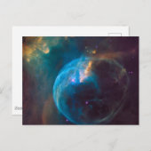 Carte Postale La nébuleuse de la Bulle, Ngc 7635. (Devant / Derrière)