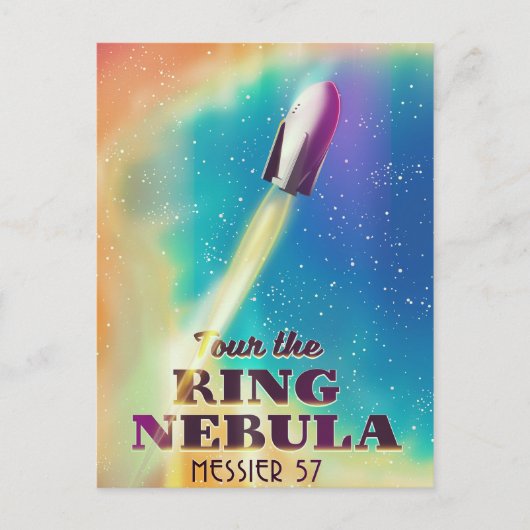 Carte Postale La nébuleuse de l'Anneau (Messier 57) Affiche de v (Devant)