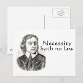 Carte Postale La Nécessité N'A Pas De Loi (Devant / Derrière)