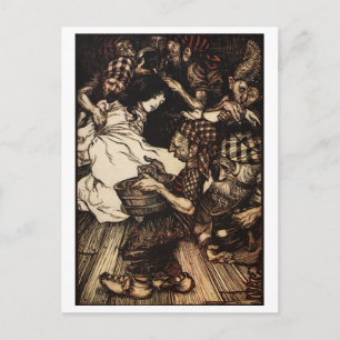 Carte Postale La neige et les nains