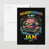 Carte Postale La neurodiversité est mon truc (Devant / Derrière)