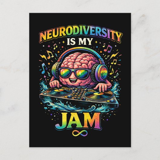 Carte Postale La neurodiversité est mon truc (Devant)