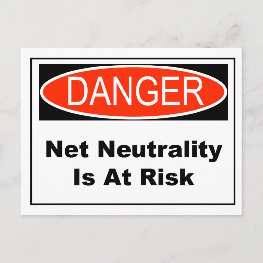 Carte Postale La Neutralité Net Est En Danger (Devant)
