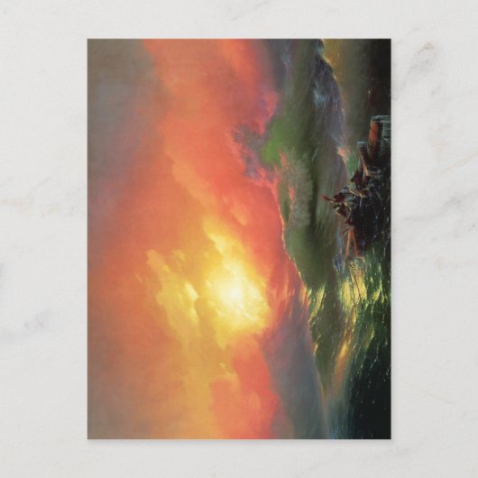 Carte Postale La Neuvième vague (1850), par Ivan Aivazovsky. Hui (Devant)