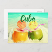 Carte Postale La noix de coco cubaine (Devant / Derrière)