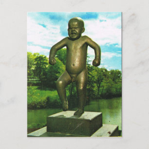 Carte Postale La Norvège vintage, Oslo, parc de sculpture