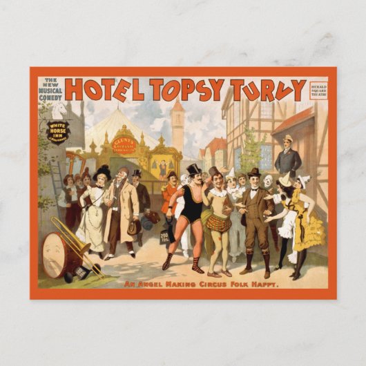 Carte Postale La Nouvelle Comédie Musicale, Hôtel Topsy Turvy (Devant)
