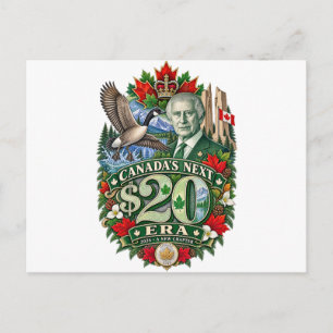 Carte Postale La nouvelle ère canadienne de 20 $ Nouveau chapitr