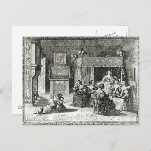 Carte Postale La nouvelle mère (Devant / Derrière)