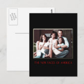 CARTE POSTALE LA NOUVELLE PREMIÈRE FAMILLE (Devant / Derrière)